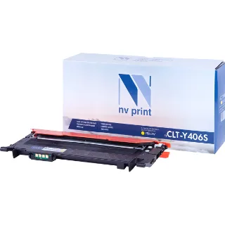 Картридж NV Print совместимый NV-CLT-Y406S Yellow для Samsung CLP 360/ 365/ 365W/ Xpress C410W/ C460W/ CLX 3300/ 3305/ 3305FN/ 3305FW/ 3305N/ 3305W (1000k), артикул NV-CLTY406SY