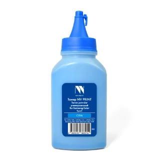 Тонер NV Print для Samsung Color универсальный Type2 (50г) Cyan совместимый, артикул NV-SamColor-Type2-50gC