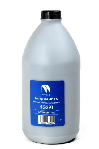 Тонер NV Print HANDAN для Brother HG391 (1кг) HL-L2300/ L2340/ L2360/ L2365/ L2380/DCP-L2500/ L2520/ L2540/ L2560/ L2700/ L2740, DCP-L2500/ HL 2240,2250, 2270, FAX 2840, 2845, 2940, DCP 7060, 7065,  7070, MFC 7360, 7460, 7860/HL-2132, DCP-7057/HL-2130R/DCP-7055/HL-1110/1112 1210WR/1212WR/DCP-1510R/1512R/1610WR/1612WR/MFC-1810/1815R/1910/1912WR/HL-2030, 2040, 2045, 2070, 2075; DCP-7010/ 7025; MFC-7220/7420; FAX-2820/HL-2120 / 2140/ 2142/ 2150 / 2170/DCP-7030/ 7032/ 7040/ 7045/ 7320; MFC-7320/7340/7345/7440/ 7840 совместимый, артикул NV-HG391-1KG