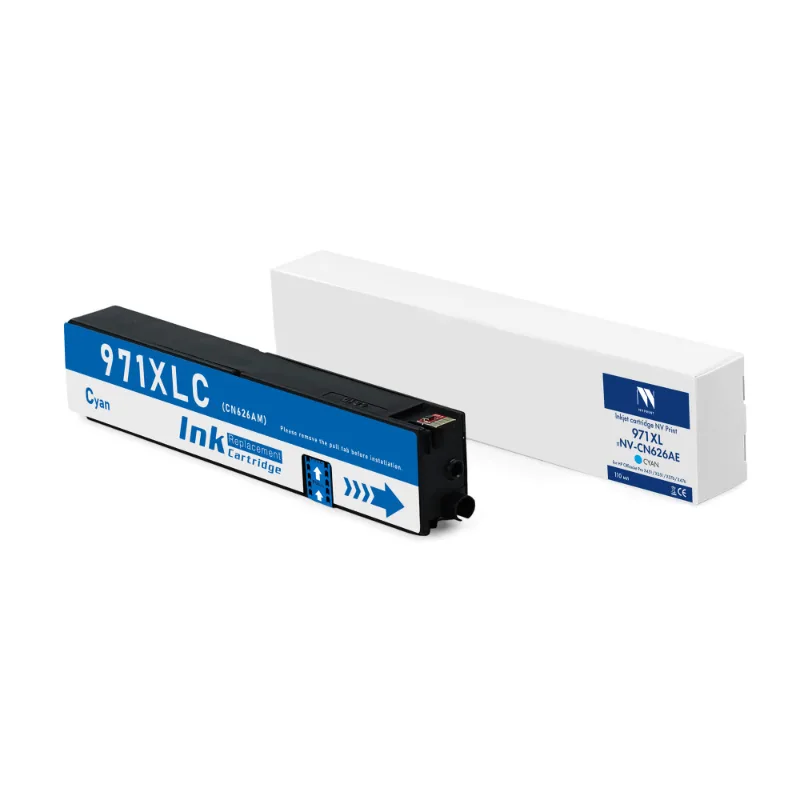 Струйный картридж NV Print 971XL (NV- CN626AE) Cyan для HP OfficeJet Pro X451dw X551dw X576dw X476dw (110 мл)      совместимый, артикул NV-CN626AE
