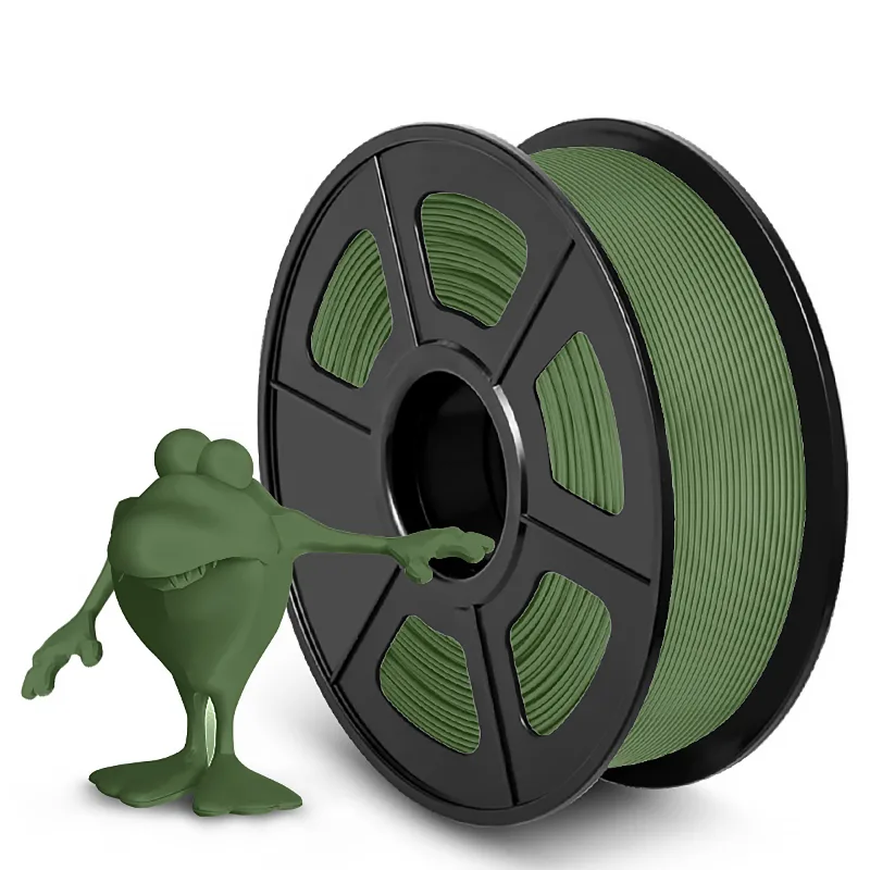 Филамент NV PRINT PLA Matte Olive Green Матовый оливково-зеленый для 3D печати диаметр 1.75мм масса 1 кг, артикул NV-3D-PLA-MATTE-OLIVE-GREEN