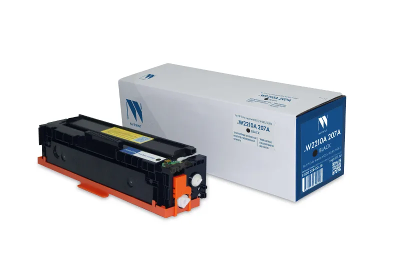 Картридж NV Print совместимый NV-W2210A 207A Black для HP Color LaserJet M255/M282/M283 (1350k) до версии fw20251014, артикул NV-W2210A-207A-Bk
