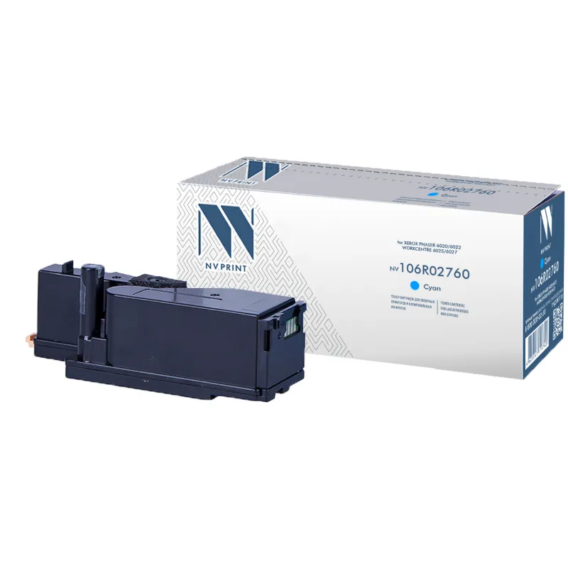 Картридж NV Print совместимый NV-106R02760 Cyan для Xerox Phaser 6020/6022/ / WorkCentre 6025/6027 (1000k), артикул NV-106R02760C