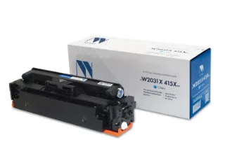 Картридж NV Print совместимый NV-W2031X 415X Cyan (БЕЗ ЧИПА) для HP Color LaserJet M454DN/M479DW/M479 (6000k), артикул NV-W2031X-415XNC-C