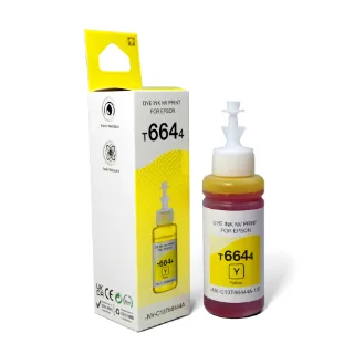 Чернила NV Print T6644 (NV-C13T66444A) для аппаратов Epson (70 ml) Yellow (в коробке) совместимые, артикул NV-C13T66444A